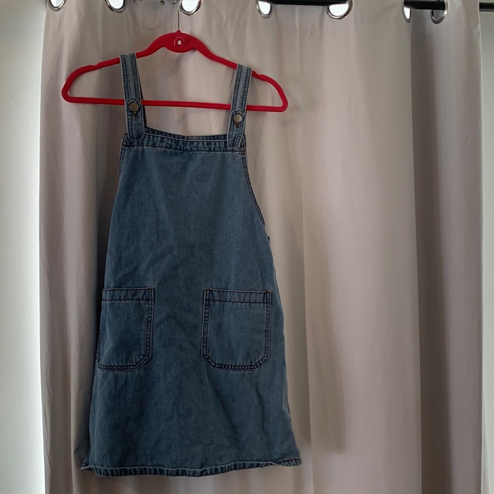 Denim shift dress
